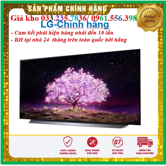 Tivi LG OLED55C1PTB Tivi LG chính hãng BH: 24 tháng tại nhà từ nhà sản xuất trên toàn quốc - Mới 100%