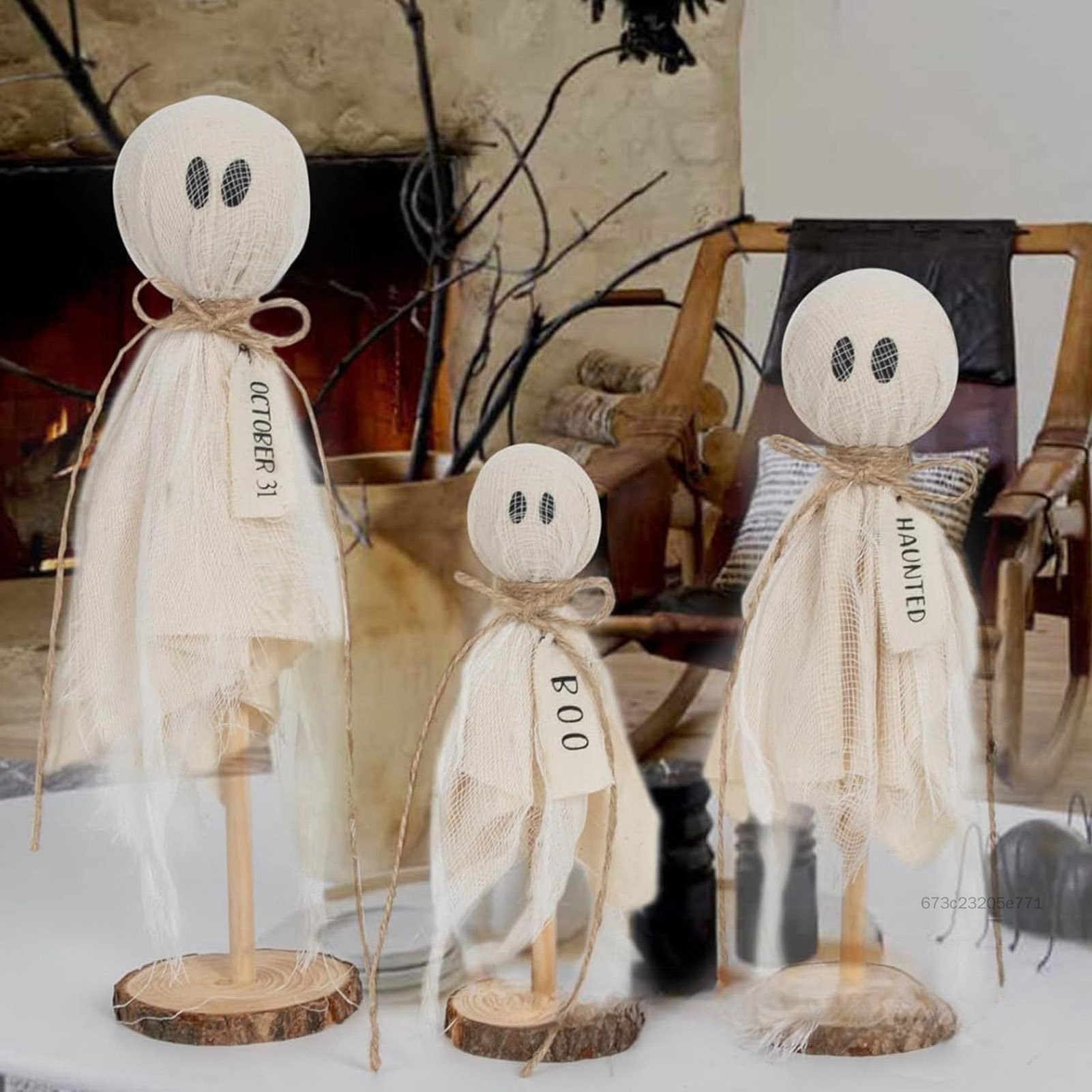 3 Halloween Ma Hình Vật Trang Trí Dễ Dàng Trang Trí Ngộ nghĩnh Dễ Thương Trang Trí Nhà Thích Hợp Cho Nam Nữ Trẻ Em FD-VN