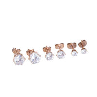 Panlandwoo - Anting Tusuk Titanium Wanita Diamond
