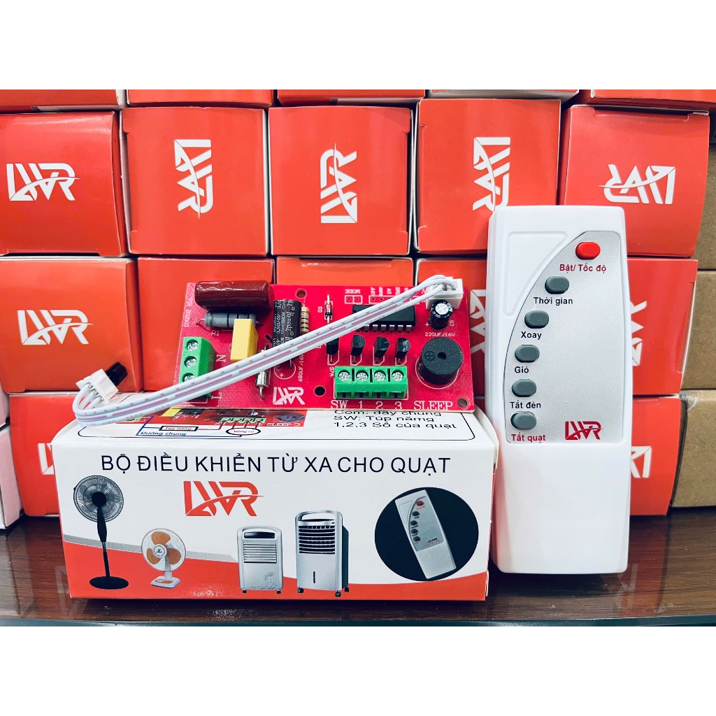 Bộ mạch điều khiển quạt từ xa - Quạt bàn Quạt cheo tường Dễ lắp đặt