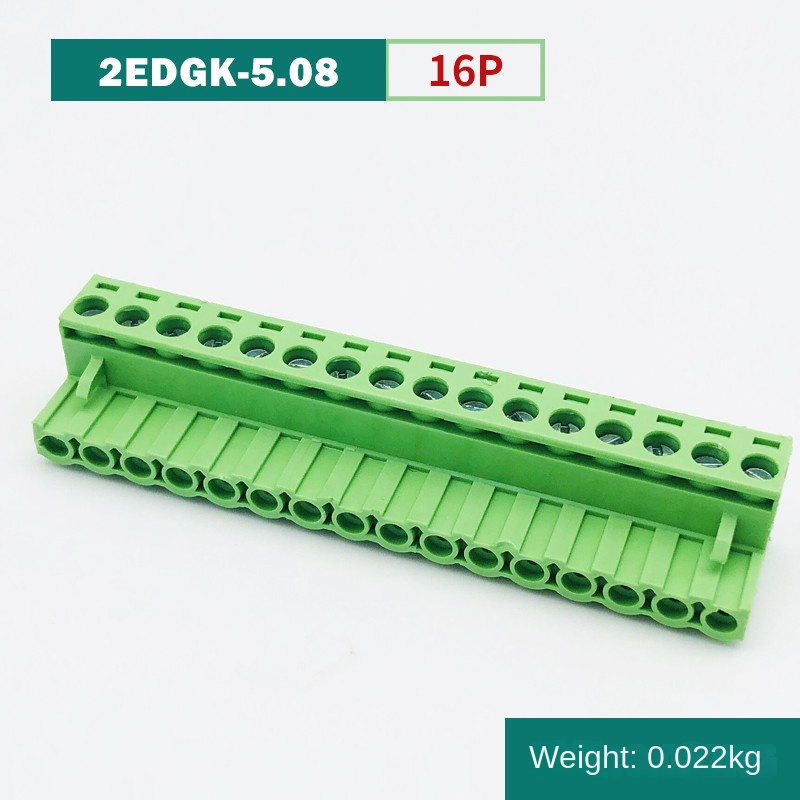 Khối Đầu Nối Tháo Lắp 2EDGK 5.08mm 16P | Tùy chọn Từ 2P-24P – Kết Nối PCB An Toàn, Bền Bỉ