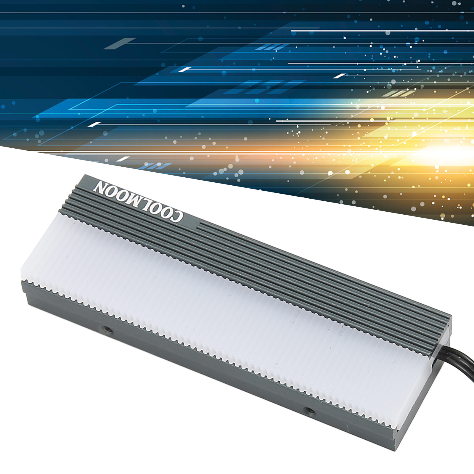 Garosa Tản nhiệt SSD M.2 hiệu suất cao Tản nhiệt hợp kim nhôm ARGB có miếng đệm nhiệt cho SSD 2280 NVMe Tương thích với bo mạch chủ đồng bộ Giá 157,000 Đồng*Miễn phí vận chuyển