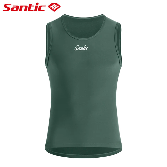 Santic Nam Đi Xe Đạp Jersey Nhiệt Thể Thao Liền Mạch Không Tay Xe Đạp Áo Xe Đạp Áo Vest Quần Lót