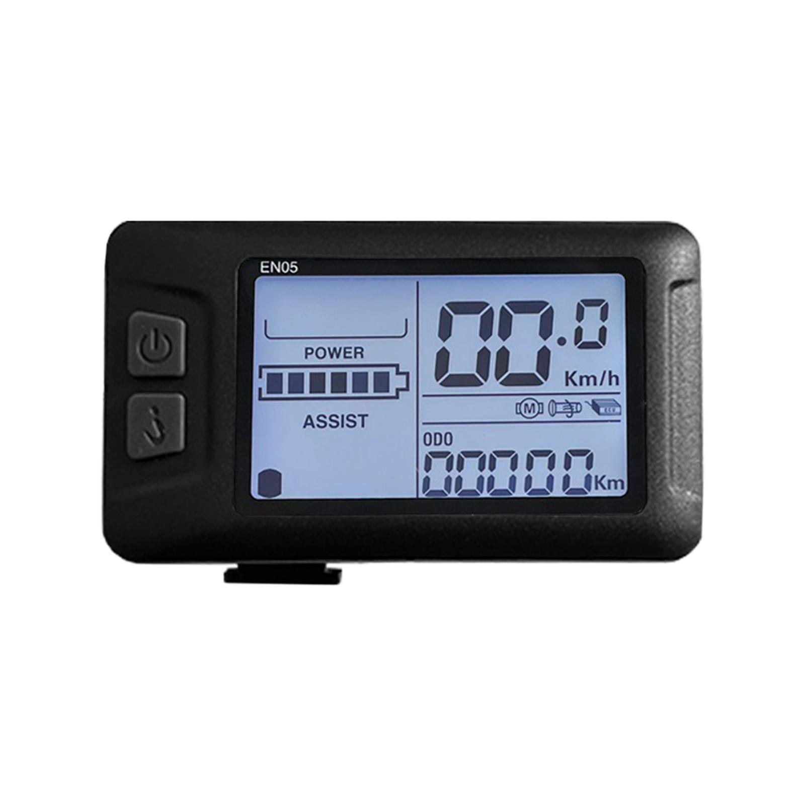Ebike LCD Display/36/48V Speed Meter Speedometer Wired USB Plug Bicycle Accessories