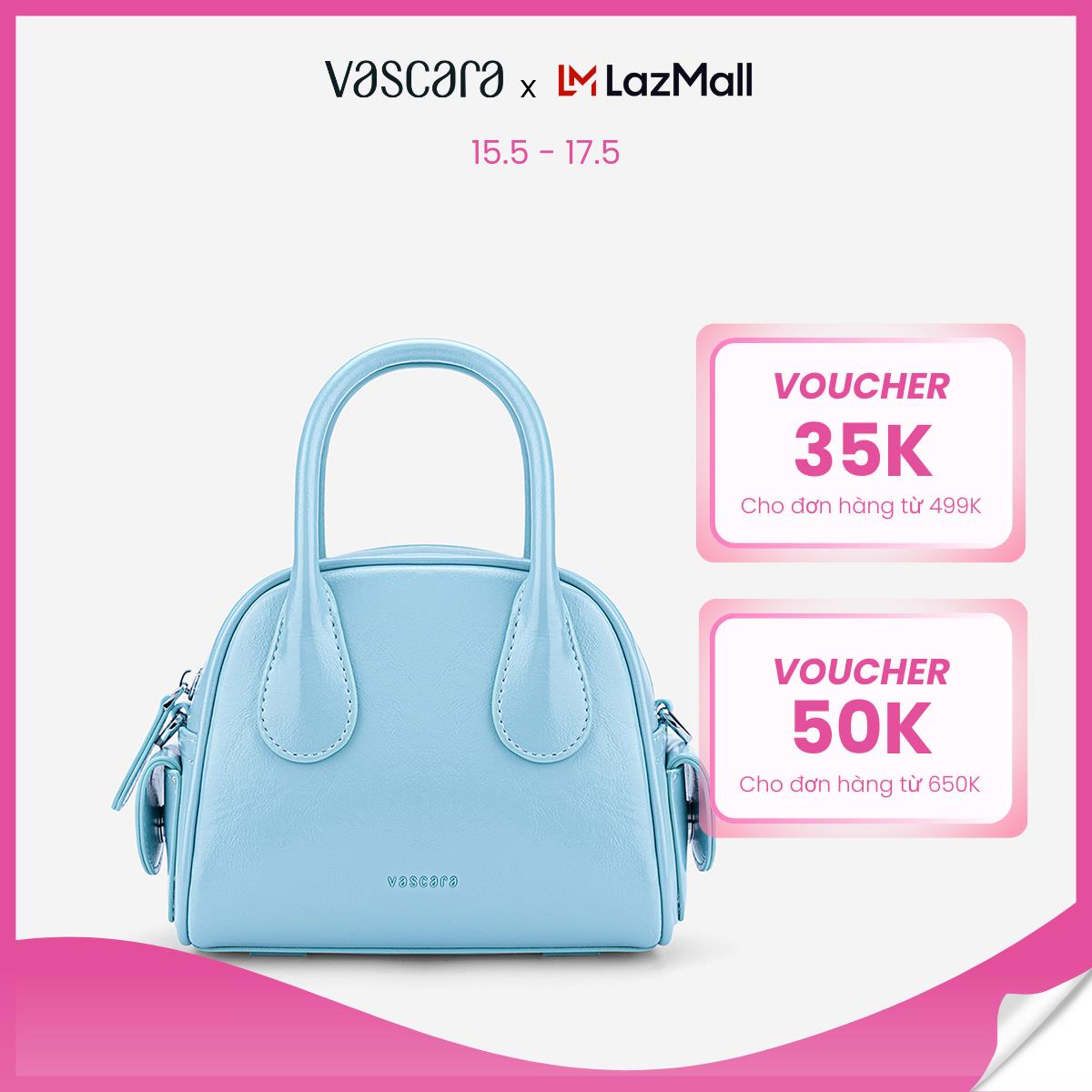 [Voucher 50K | 15.5  - 17.5] Vascara Túi Xách Tay Mini Nhấn Chân Quai - TOT 0197
