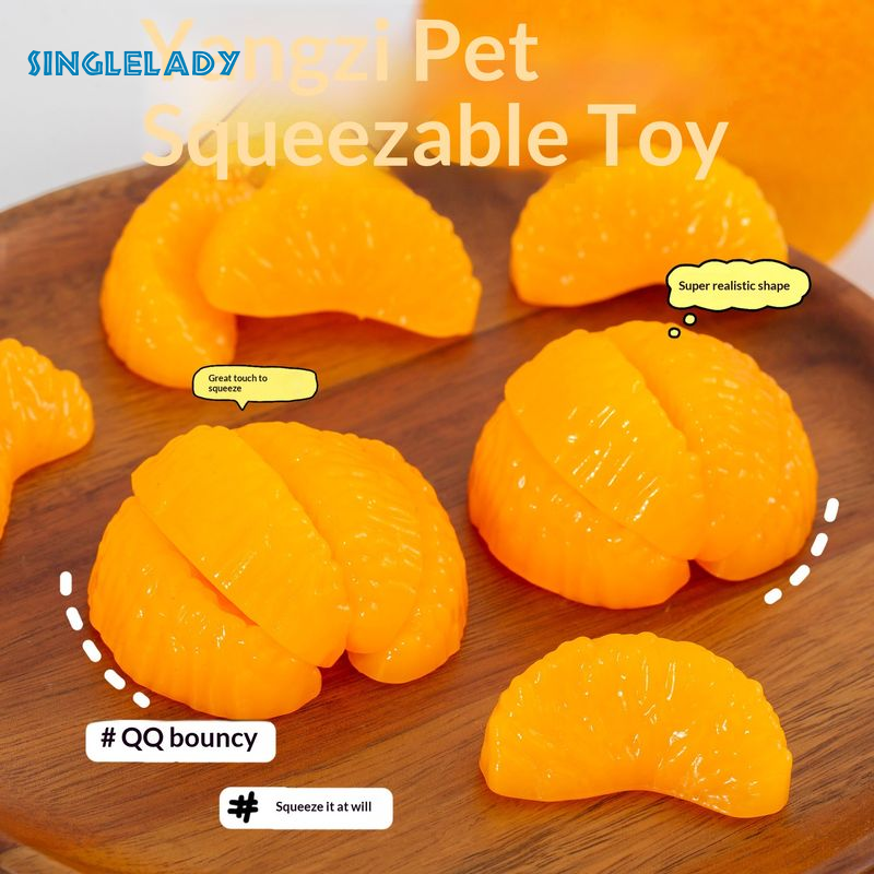 [Realistic Orange Slice Squishy Toy - Soft, Bouncy Stress Relief Fidget for Adults and Kids,Squishy Toys, Anti-Stress Toys, Slow Squishies. Soft and Flexible Toy in a Realistic Orange Shape - Soft and Flexible, Ideal for Relieving Stress and Boredom for A ราคา 20 บาท*ส่งฟรี