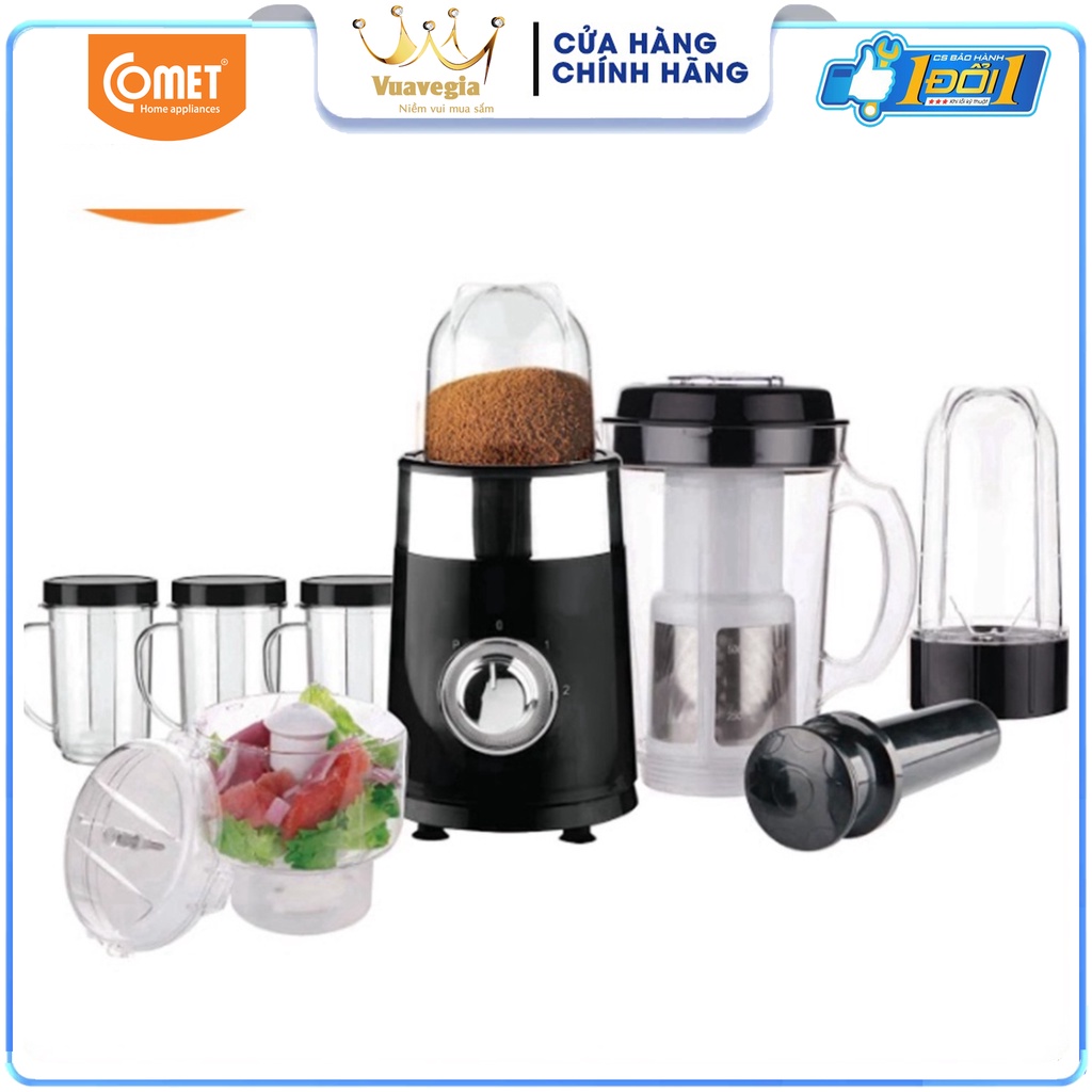 Sinh tố đa năng Comet CM9989 nhựa 220W 1,0L - Hàng Chính Hãng Bảo Hành 12 Tháng