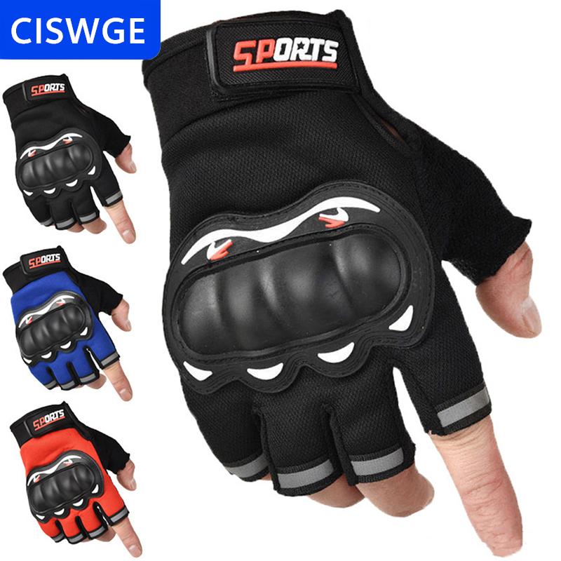 [COD] CISWGE Xe Máy Găng Tay Thoáng Khí Không Đóng Cô Ngón Tay Đua Găng Tay Găng Tay Cho Thể Thao Ngoài Trời Crossbike Cưỡi Người Đàn Ông Của Xe Máy Găng Tay 1 Cặp