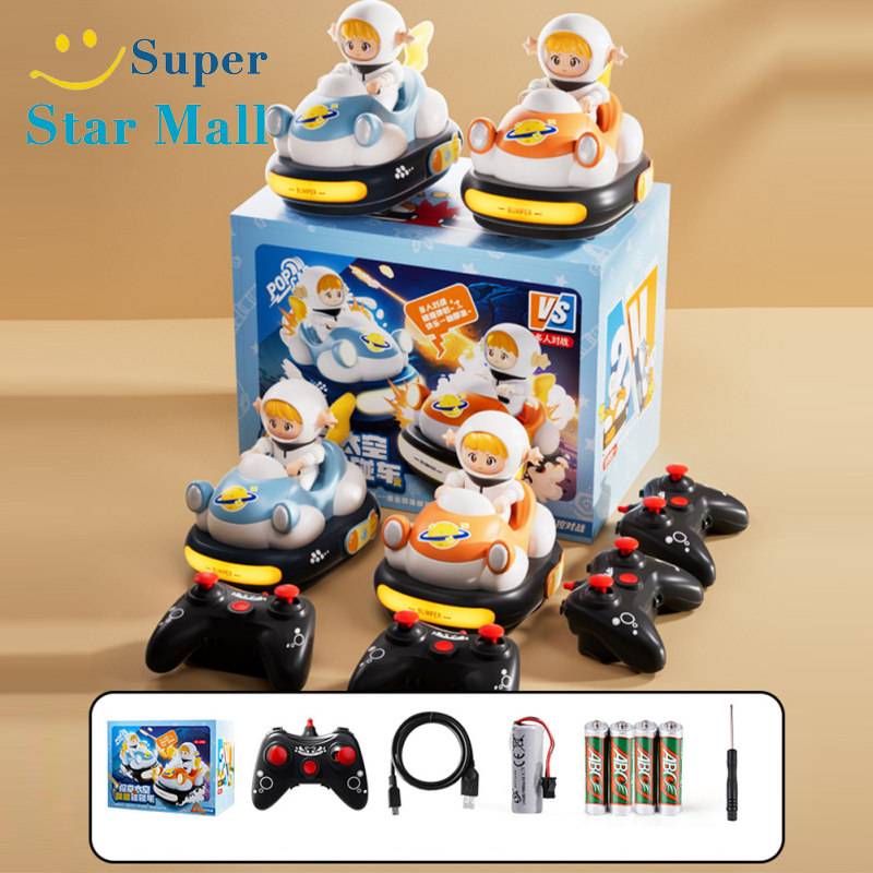 Kids Remote Control Bumper Car Toy Cartoon RC Battle Drifting Kart Race Car With Light Sound For Boys Girls ราคา 753 บาท*ส่งฟรี