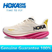 HOKA ONE Clifton 9 Pink White Women's Running Shoes