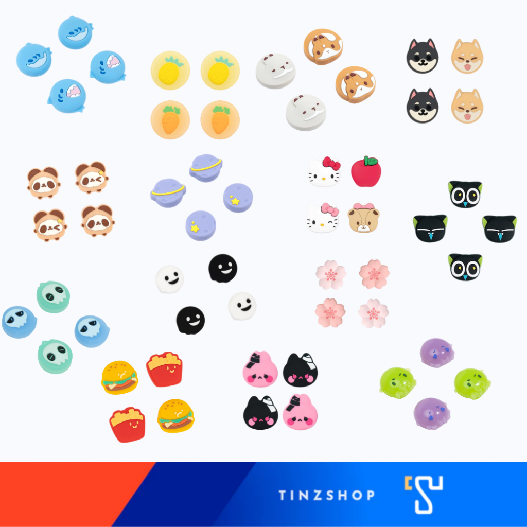 GeekShare Thumb Grips Analog Stick Caps for Nintendo Switch & Switch OLED ราคา 159 บาท*ส่งฟรี