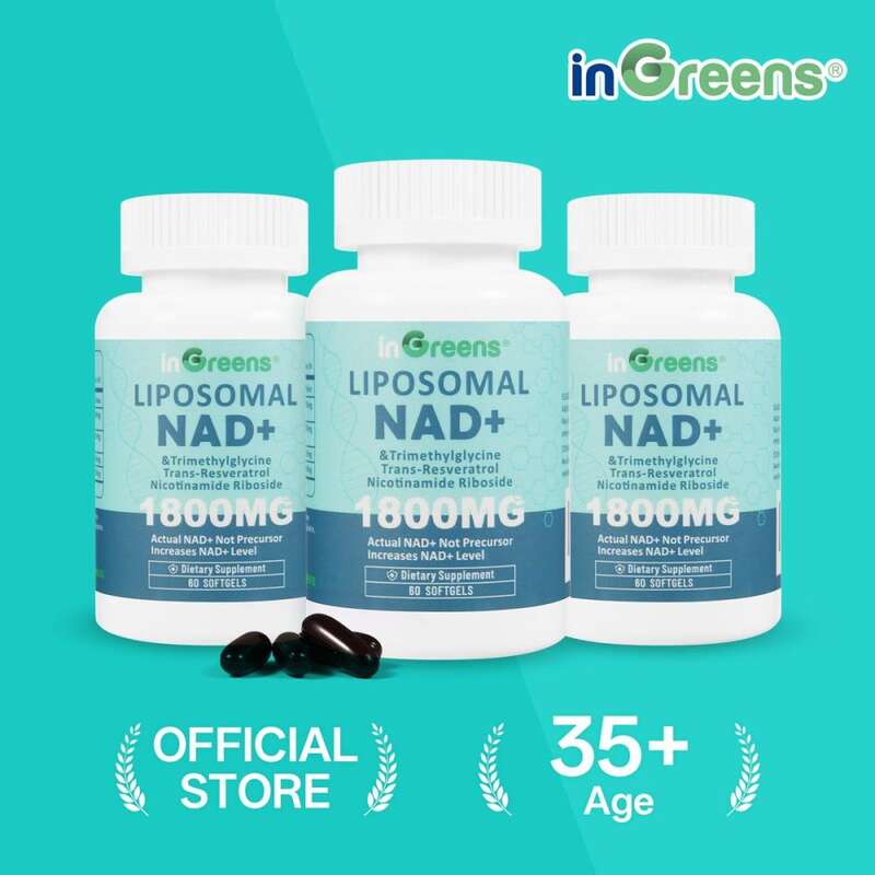 Health inGreens 3 cốc thực phẩm bổ sung NAD+ giúp tăng cường năng lượng và hỗ trợ quá trình lão hóa khỏe mạnh mỗi khẩu phần 1800mg – 180 viên, đủ dùng trong 90 ngày.