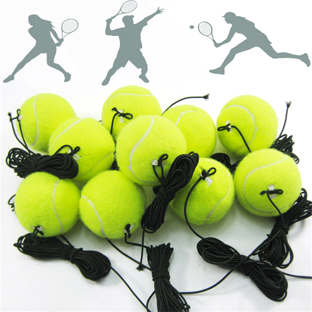 MEMORY SPORTS Homehold Professional Trainer String Rebound Elastic Rope Practice Tennis Training Ball