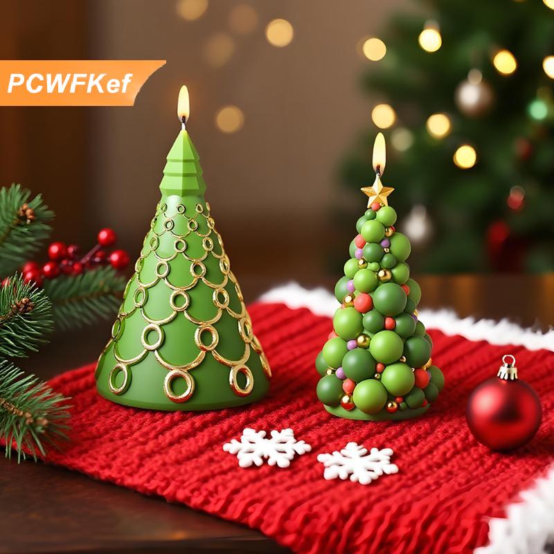 【PCWFKef】 แม่พิมพ์ซิลิโคนสำหรับทำเทียนหอมรูปต้นคริสต์มาส3D แบบทำมือแม่พิมพ์ยิปซั่มสำหรับทำเทียนหอม ราคา 91 บาท*ส่งฟรี