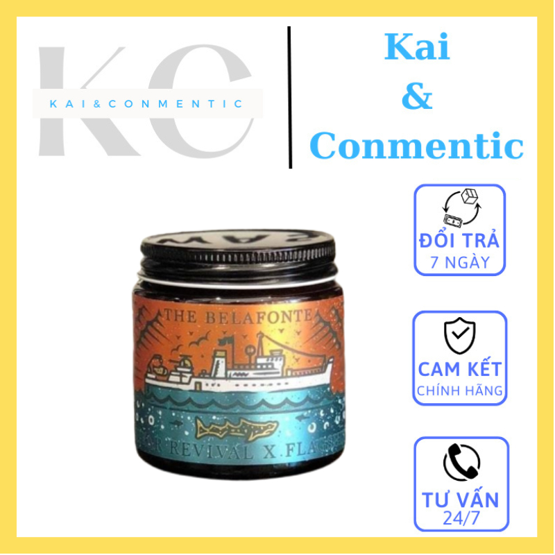 Sáp vuốt tóc the belafonte clay 100gr tạo kiểu giữ nếp cho tóc. hàng chính hãng