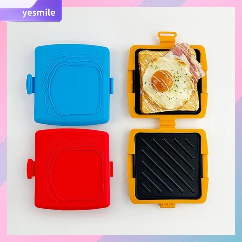 YESMILE Silicon Máy làm bánh mì sandwich bằng lò vi sóng Nấu ăn nhanh Làm  nhanh Máy ép Panini Đa chức năng Máy làm bánh mì nướng Sử dụng lò vi sóng trong bếp