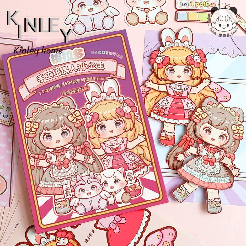 CEMOMEF Đồ chơi hoạt động Anime Đồ chơi con rối giấy tự làm Thủ công Montessori Búp Bê Giấy 3D cho b