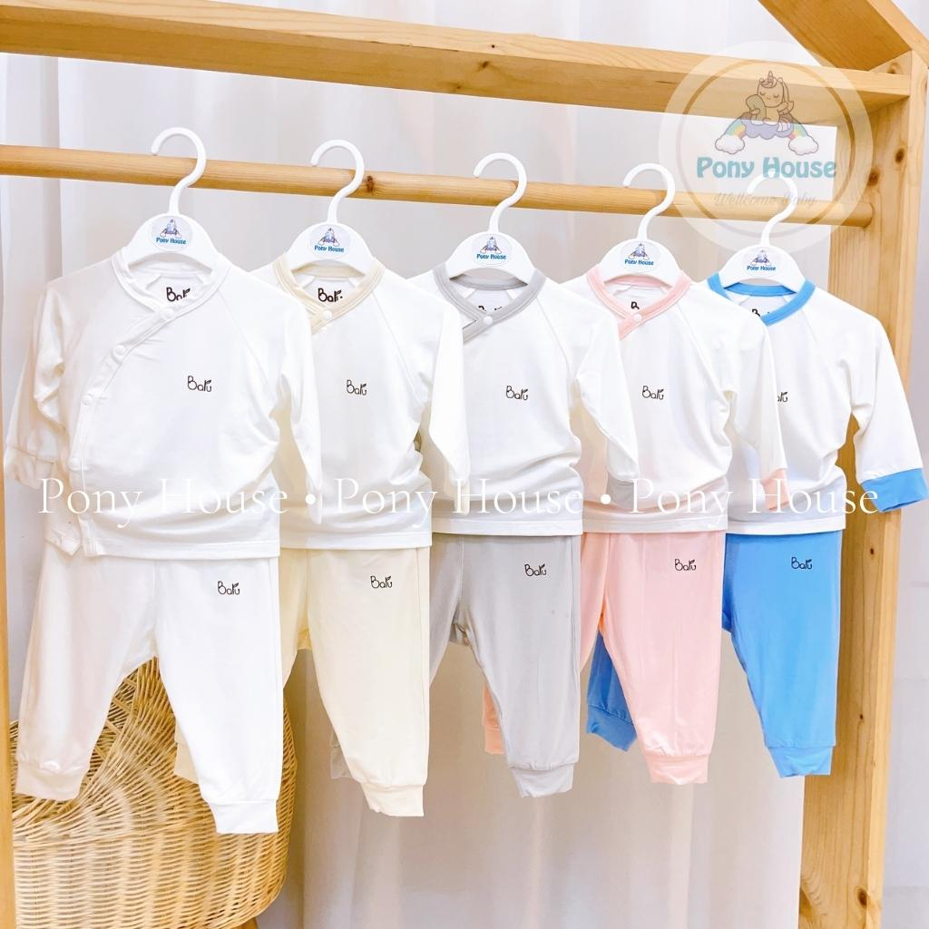 Bộ Sơ Sinh Dài Tay Baru Baby Chất Cotton Dày Dặn Cho Bé Trai Bé Gái Sơ Sinh Thu Đông