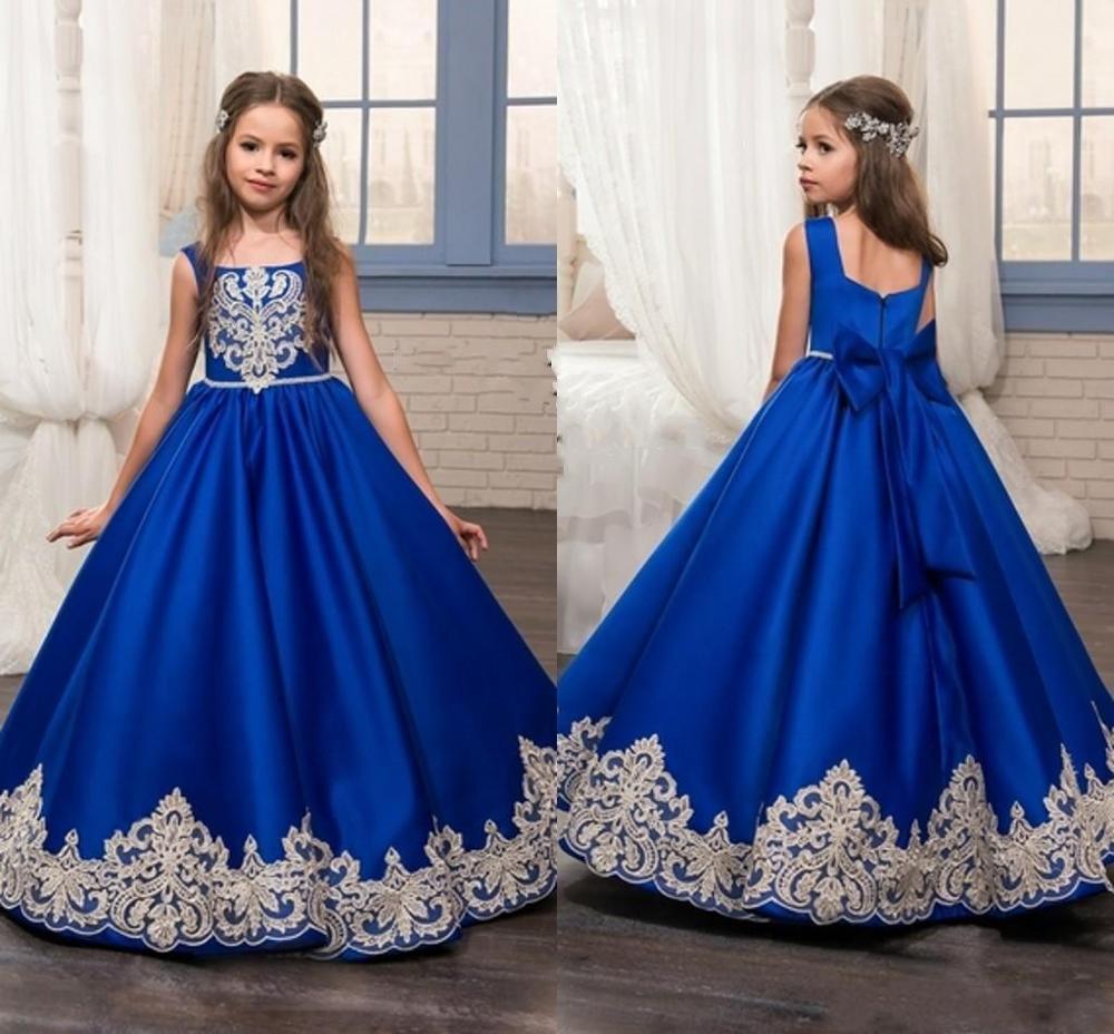 royal blue long frocks