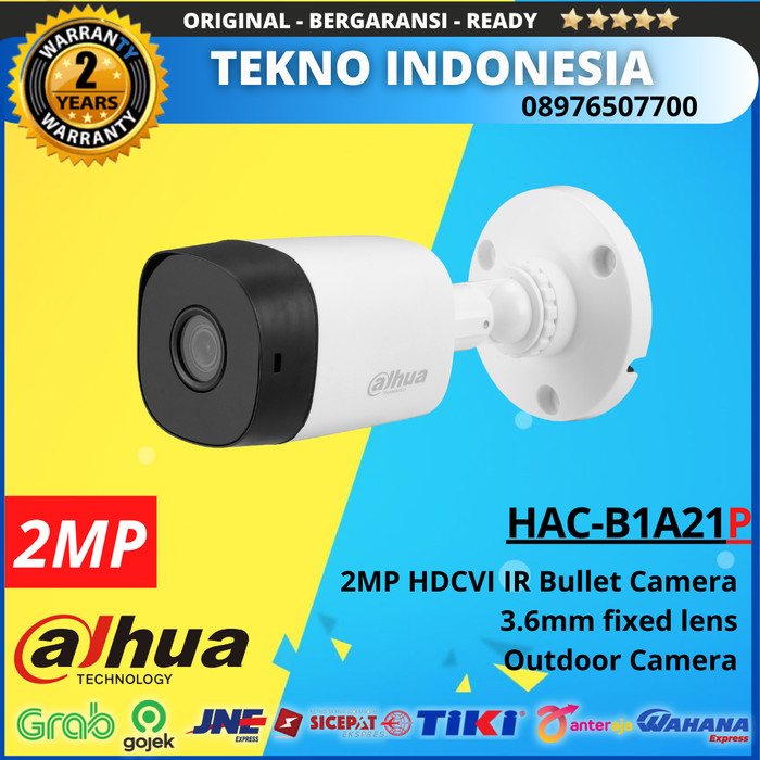 KAMERA CCTV DAHUA COOPER B1A21P 2MP BULLET 4 IN 1 OUTDOOR CAMERA B1A21