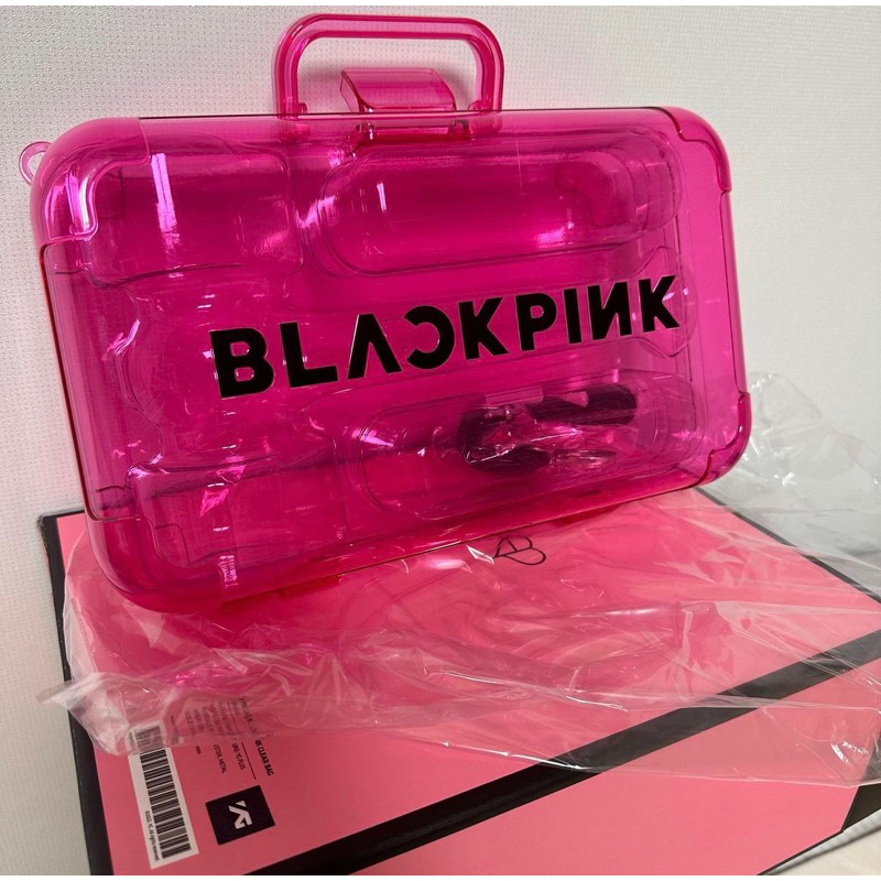 Vali nhựa đựng Lightstick Blackpink Jisoo Jennie Lisa Rosé hộp clear bag Born pink đựng gậy cổ vũ ver 1,2