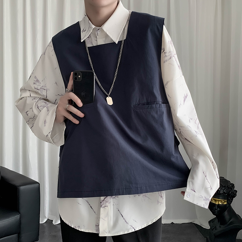 >> BÁO GIÁ ÁO VEST GHI LÊ NAM PHONG CÁCH HÀN QUỐC | Shopee Lazada Sendo Tiki mới nhất 155 Mùa Thu Hàn Quốc Phiên Bản BF Phong Cách Harajuku Mỏng Nhật Bản Lỏng Lẻo Dụng Cụ Áo Khoác Áo Khoác Vest Sinh Viên Vest Nam Giới Và Phụ Nữ Áo Sơ Mi