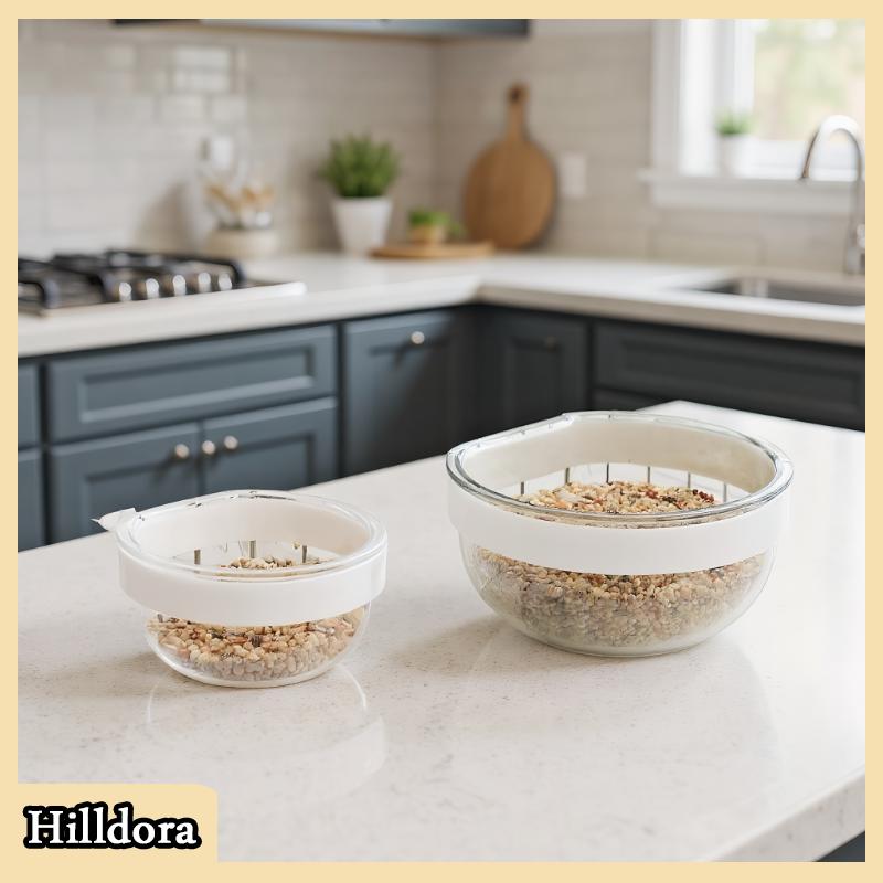 [Hilldora] Bird Feeding Bowl Detachable Transparent Bowl Plastic Food Cup For Cage Convenient Hanging Water Feeder For Parrots