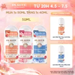 Combo Lăn Khử Mùi Dưỡng Sáng Hương Nước Hoa Cao Cấp Purité 50ML + Tặng 1 Lăn Khử Mùi Dưỡng Sáng 40ML