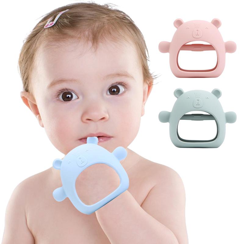 ILADA Health Baby Teether Toy Soft Food Grade Silicone Baby Chew Toy Anti