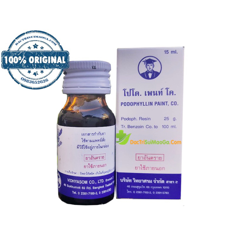 Sùi Mào Gà Podophyllin 25 xuất xứ Thái Lan | MPNTSHOP