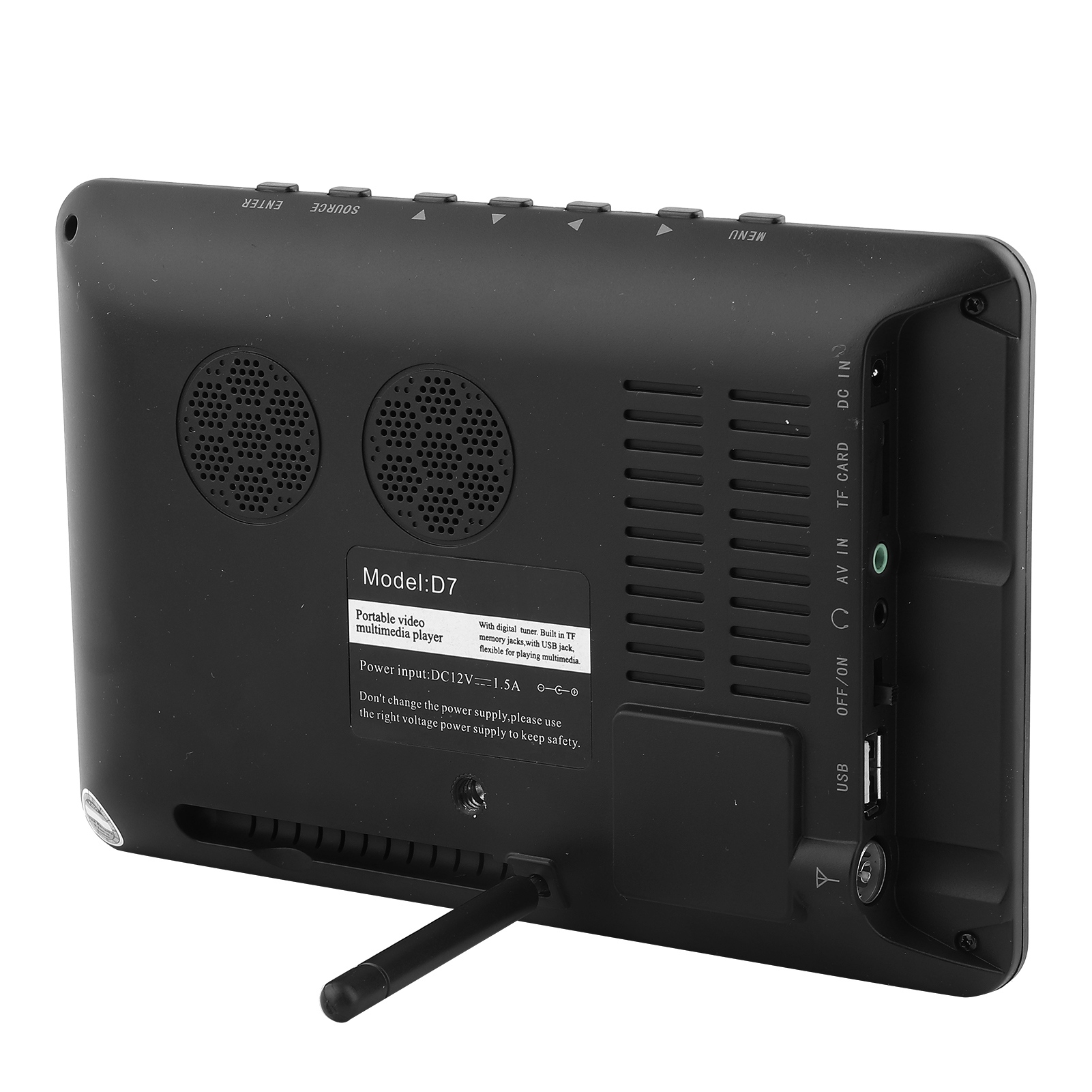 Garosa Đầu phát TV màu tương tự kỹ thuật số TFTLED HD 16:9 di động (7)