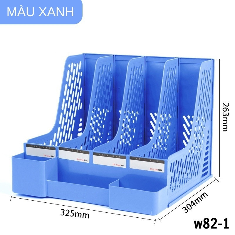 Khay kệ đựng tài liệu văn phòng A4 4 ngăn xinh xắn Giá kệ đựng sách vở để bàn decor bàn học