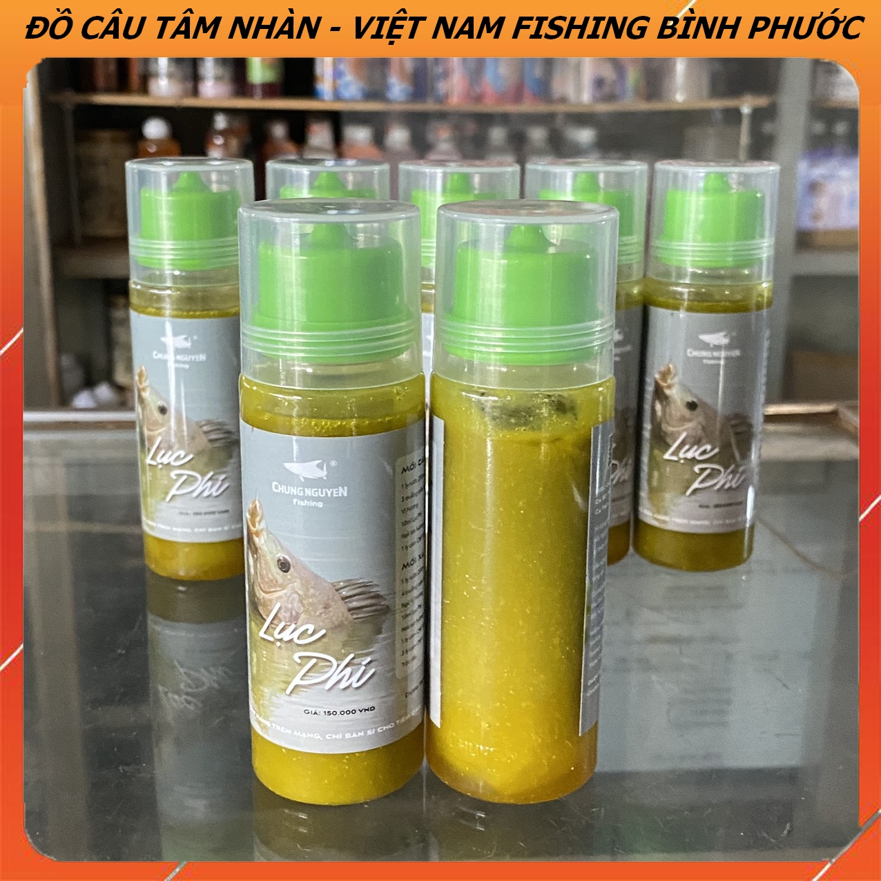 01 chai hương liệu Lục Phi Chung Nguyễn. Chuyên dùng câu cá Rô Phi .v.v.