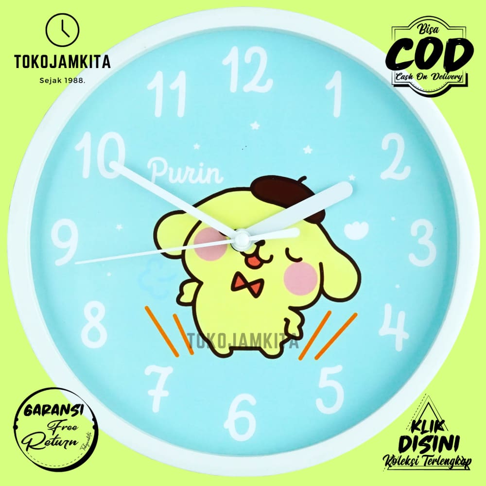 Jam Dinding Kuromi Karakter Anak Modern NN2202-1668 BestSeller
