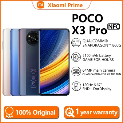 【New Arrival】Global Version Xiaomi POCO X3 Pro 6GB RAM 128GB ROM / 8GB RAM 256GB ROM Pocophone Smartphone Snapdragon 860 48MP Quad Rear Cameras 6.67” Screen 5160 mAh NFC Xiaomi Mall