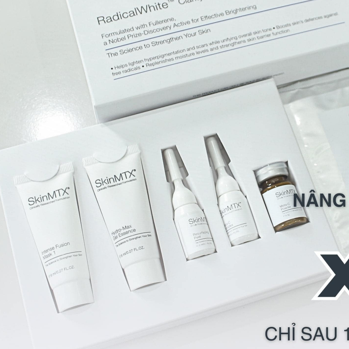 Set Peel trắng da mờ thâm sạm Peel Radical White SkinMTX