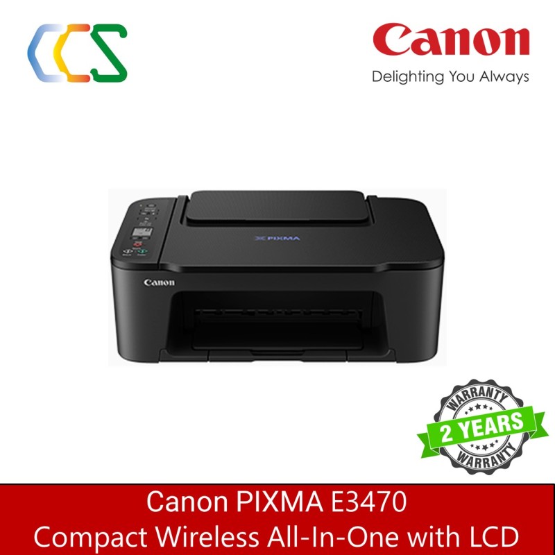 [SG Warranty] New Canon PIXMA E3470 Wireless All-In-One Inkjet Printer E-3470 E 3470 Replace model for E3370 ***Free Gift $20 NTUC VOUCHER till 6 Jun 2021  (WALK-IN-REDEMPTION by 19th Jun 2021 at Canon Centre )  *** Singapore