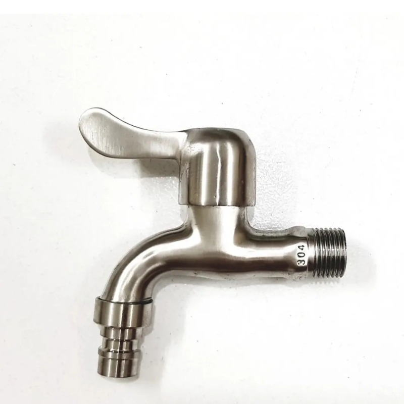 Vòi Nước INOX Cao Cấp Vòi Hồ Xả Nước Cực Mạnh Chất Liệu Inox 304 Cao Cấp Bền Bỉ, Chống Hoen Gỉ , Đầu Vào Phi 21 Dễ Lắp Đặt(Dày, đúc kỹ)