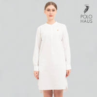 Polo Haus - Women’s Oxford Long Sleeve Shirt Dress WBSD003