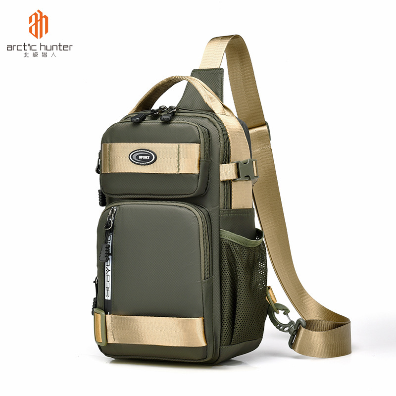 ARCTIC HUNTER túi đeo nam chéo nam tuid đeo chéo túi đeo chéo nam ngầu túi chéo Nam Vải Oxford túi ngực Nam Túi Đeo chéo một vai che đa chức năng không thấm nước bên ngoài nhà