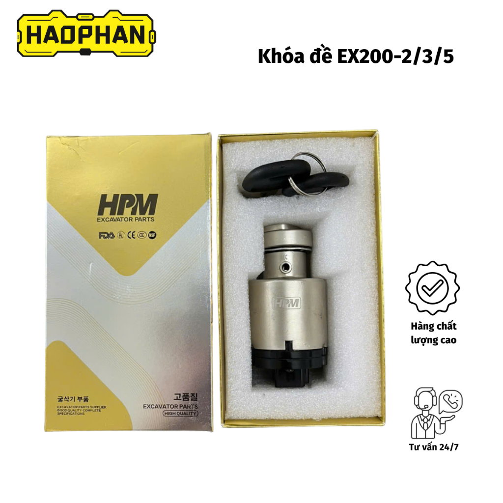 Khóa đề cho máy xúc Hitachi EX200-2/3/5 | Phụ tùng Hảo Phan