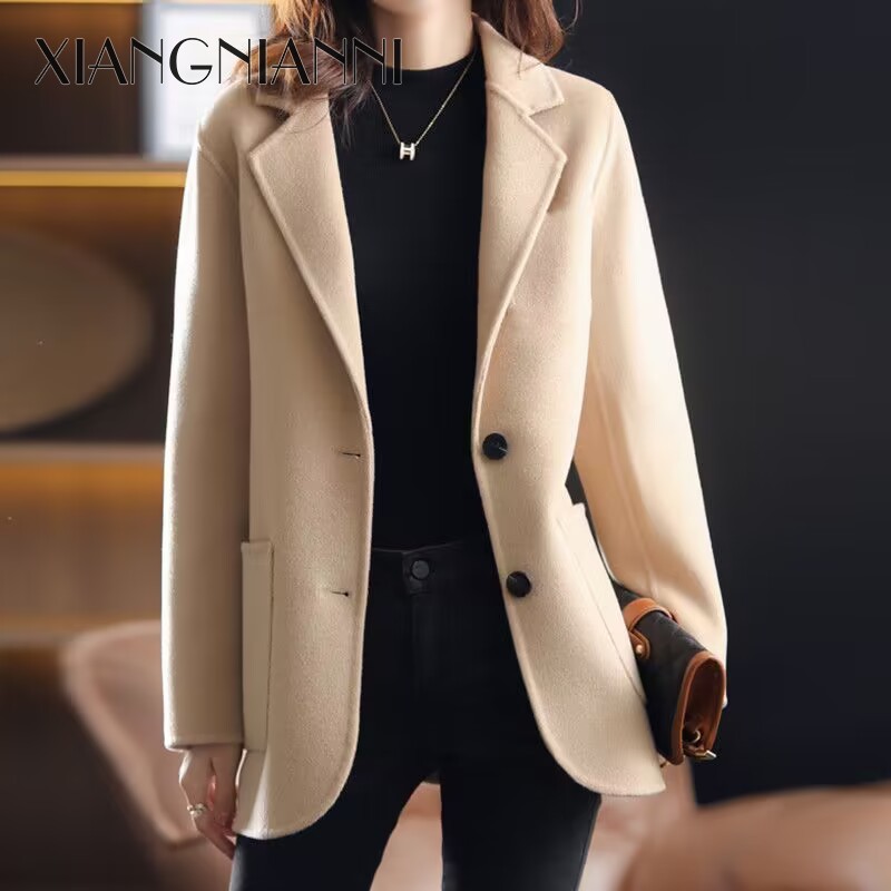 XIANG NIAN NI New Korean version woolen coat short woolen coat for women