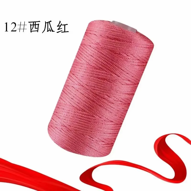New Summer Crochet Yarn 1.5mm Thin Ice Cotton Thread for Hand Knitting Bag Hat Shoes 100g Hollow Line Colorful Nylon Cord