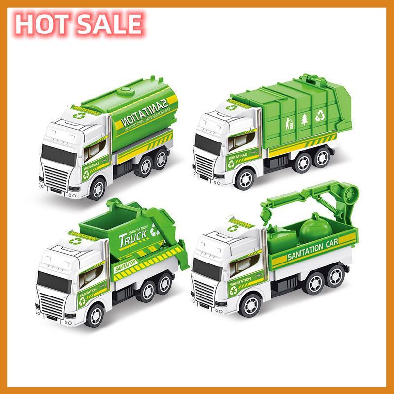 🔥🔥🔥zhonghua1 Đồ chơi trẻ em: Mô hình xe vệ sinh quán tính, xe kéo lùi, xe công binh quân sự, xe cứu hỏa – Đồ chơi bé trai, quà tặng cho trẻ em