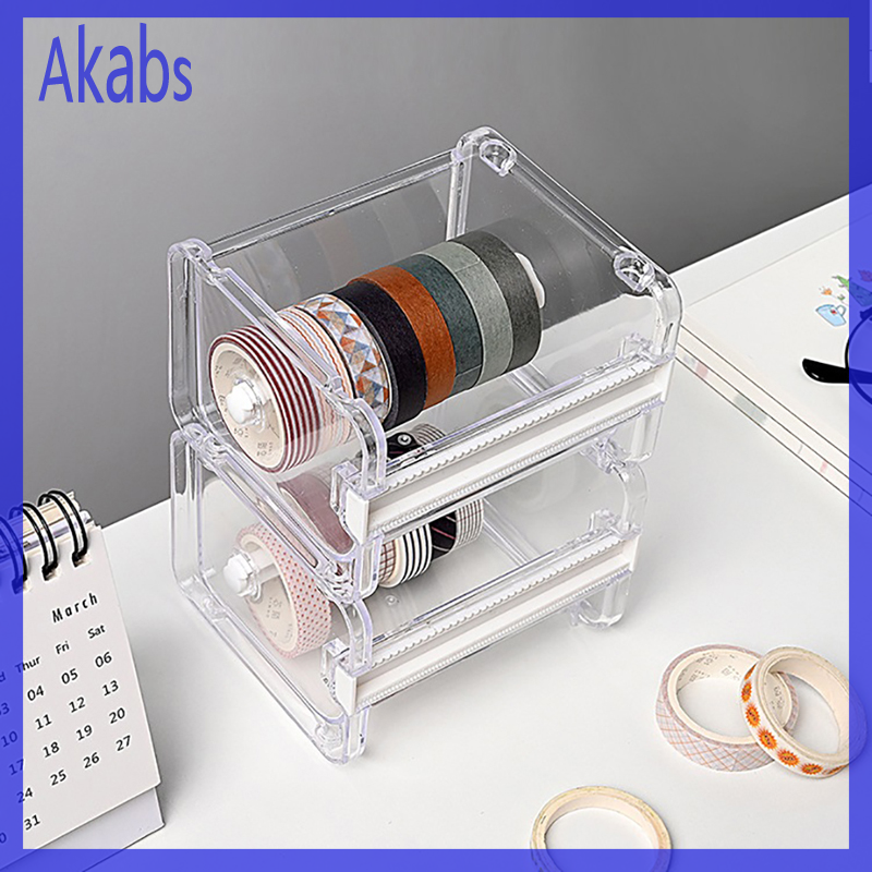 Akabs dụng cụ cắt băng keo băng dính Washi lưu trữ tổ chức cắt băng dính văn phòng quả