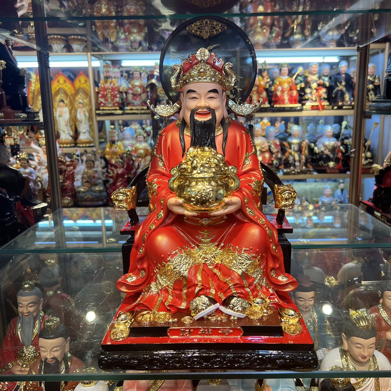 [Hoàn hảo] Trang Trí Văn Phòng Nhựa Hàng Thờ Cúng Tại Nhà Mở Cửa Tượng Thần Tài Phật Sơn- Bảo hành 2 năm