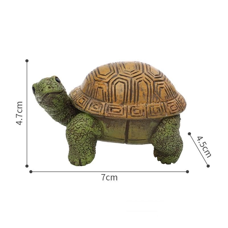 WANGHU Thủ Công Sáng Tạo Aquarium Rùa Bức Tượng Dễ Thương Mô Phỏng Rùa Treo Nhựa Bức Tượng Động Vật Điêu Khắc Trang Trí Nhà Vườn Trang Trí Nội Thất - 3