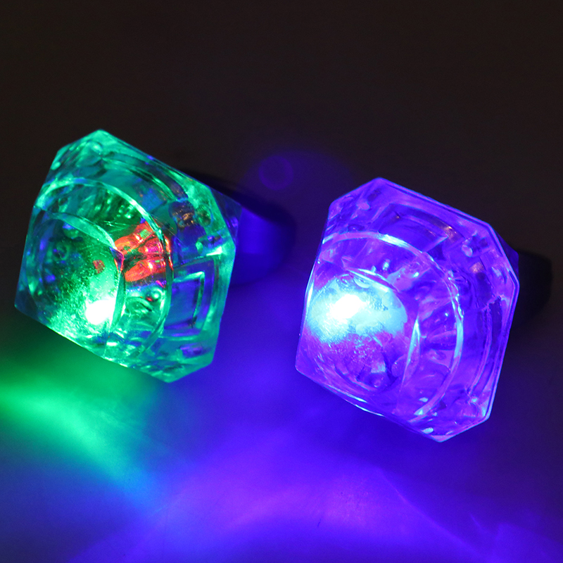 【Youer】 1 chiếc nhẫn đeo tay phát sáng đèn LED nhấp nháy đồ chơi tiệc giáng sinh năm mới