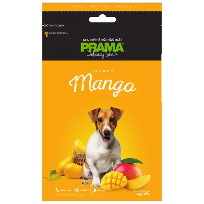 3 Packs of Prama Delicacy Snack Creamy Mango 70g