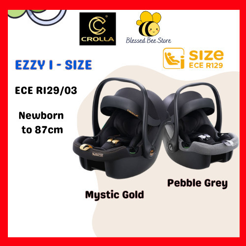 Crolla Ezzy i-Size R129 Baby Carrier Car Seat (New Born to 87cm)